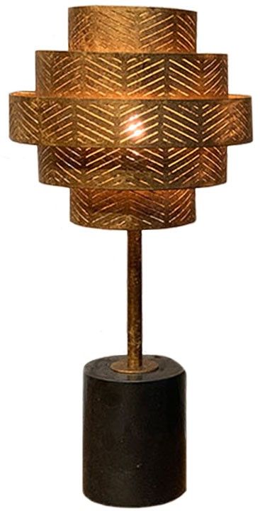Tafellamp LB031/1TLbr Vegas  | Leclercq & Bouwman⌀24  x H48 cm