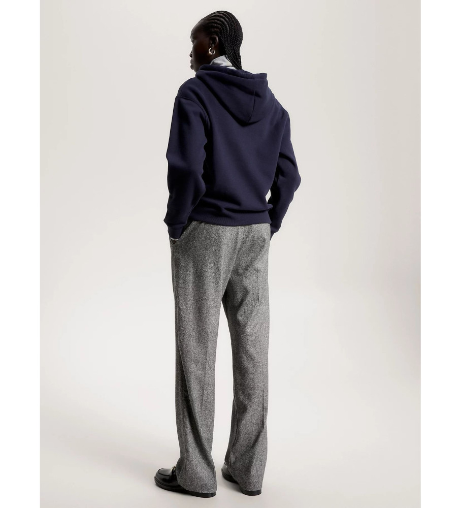 Moletom com capuz Tommy Hilfiger Modern com logotipo azul-marinho