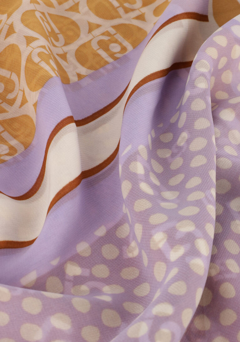 LIU JO beige liu jo sjaal logo scarf