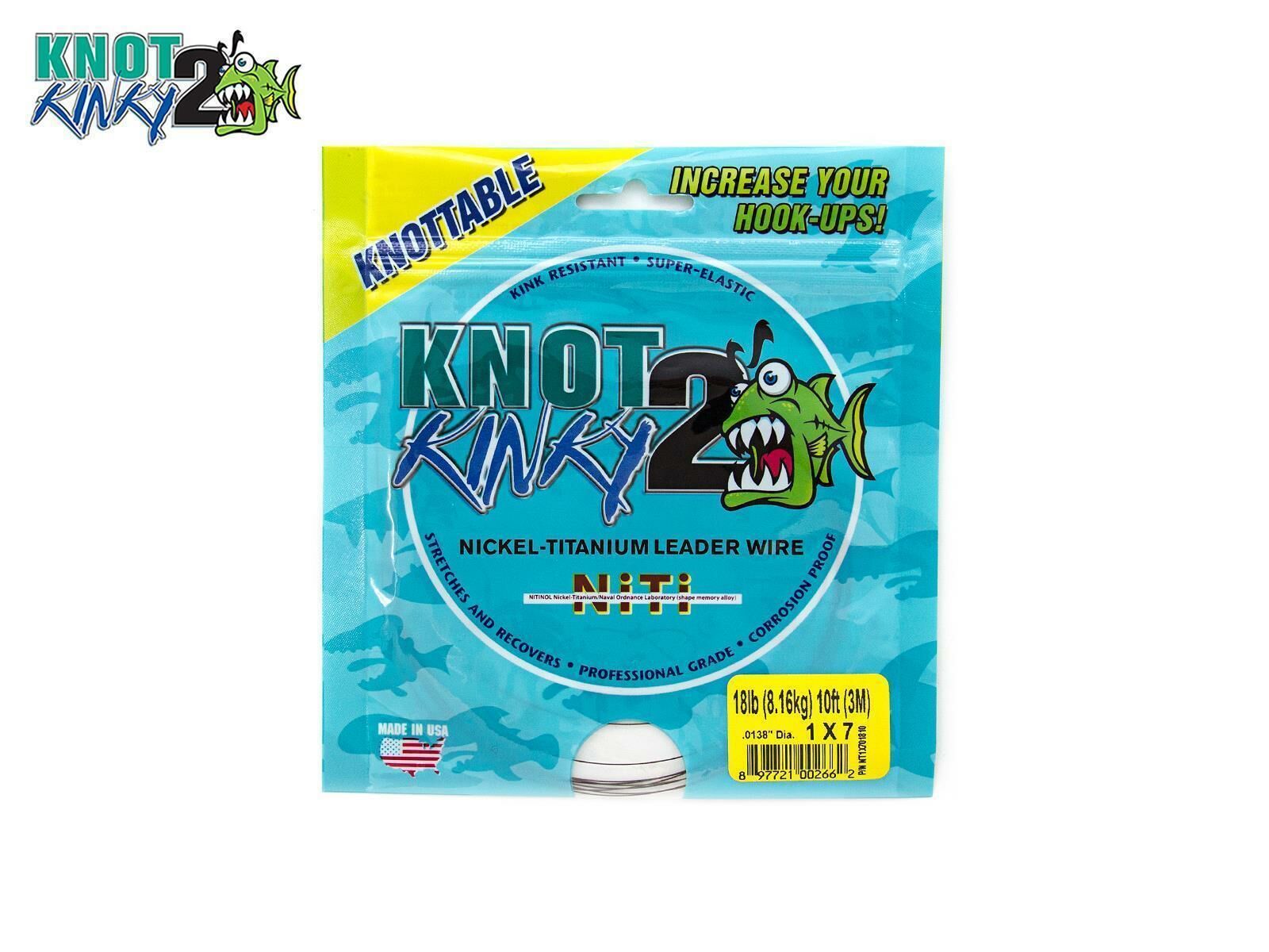 3 m Knot 2 Kinky Seven-Strand Nickel-Titanium-Vorfachmaterial (10 ft.)