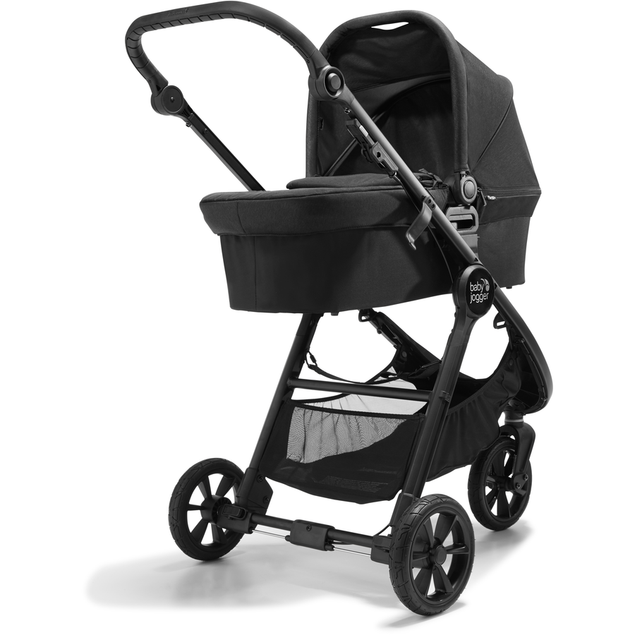 baby jogger Kombi-Kinderwagen City Elite 2 Opulent Black inklusive Babywanne, Sicherheitsbügel und Wetterschutz