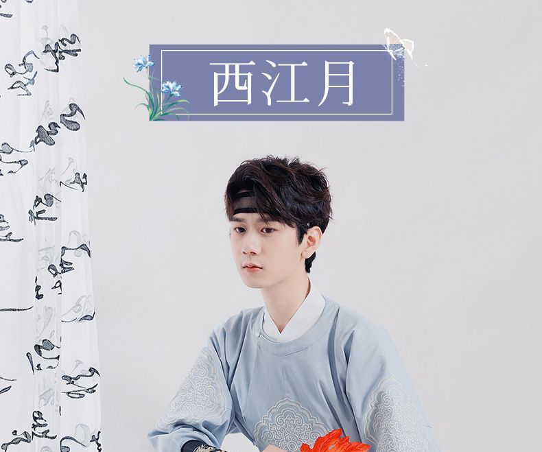 Pinocle - Geborduurde Hanfu-kostuumset