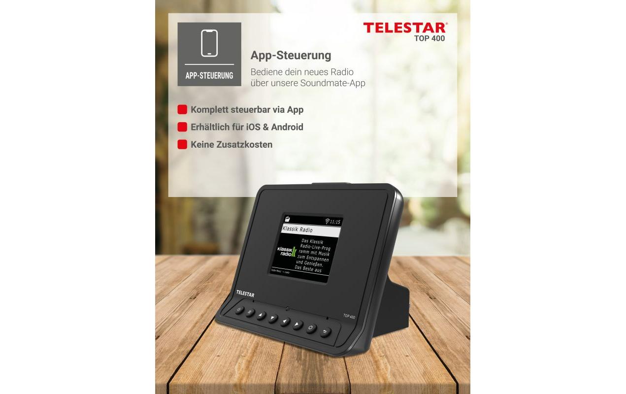 TOP 400 Schwarz<br>HiFi-Adapter mit DAB+/FM und Internetradio
