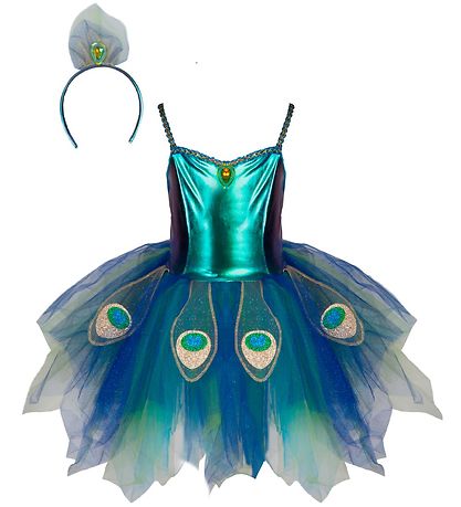 Great Pretenders Kostüm - Pfau - Blau m. Glitzer