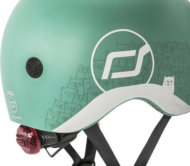 Scoot & Ride Helmet XXS reflective forest Grøn