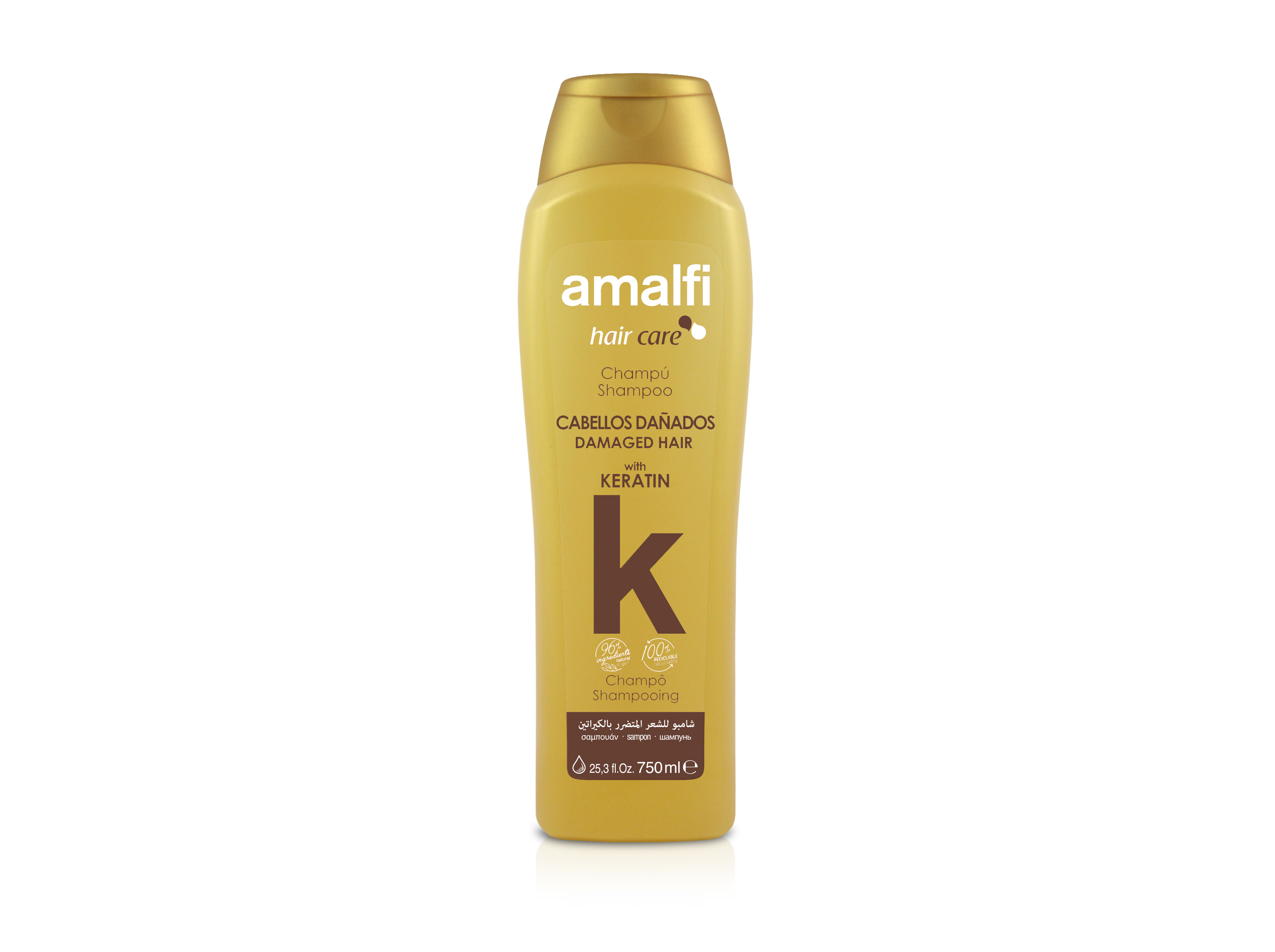 CHAMPÔ AMALFI ARGÃO E KERATINA 750ML
