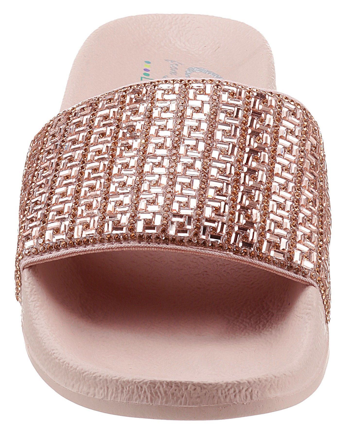Skechers Pantolette »POP UPS NEW SPARK«  , Sommerschuh, Schlappen mit funkelnder Bandage