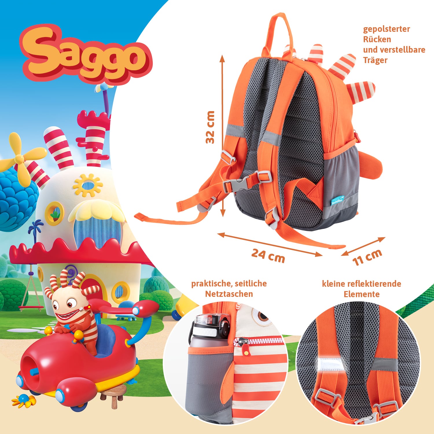 Skandika Zorgeneter Saggo kinderrugzak