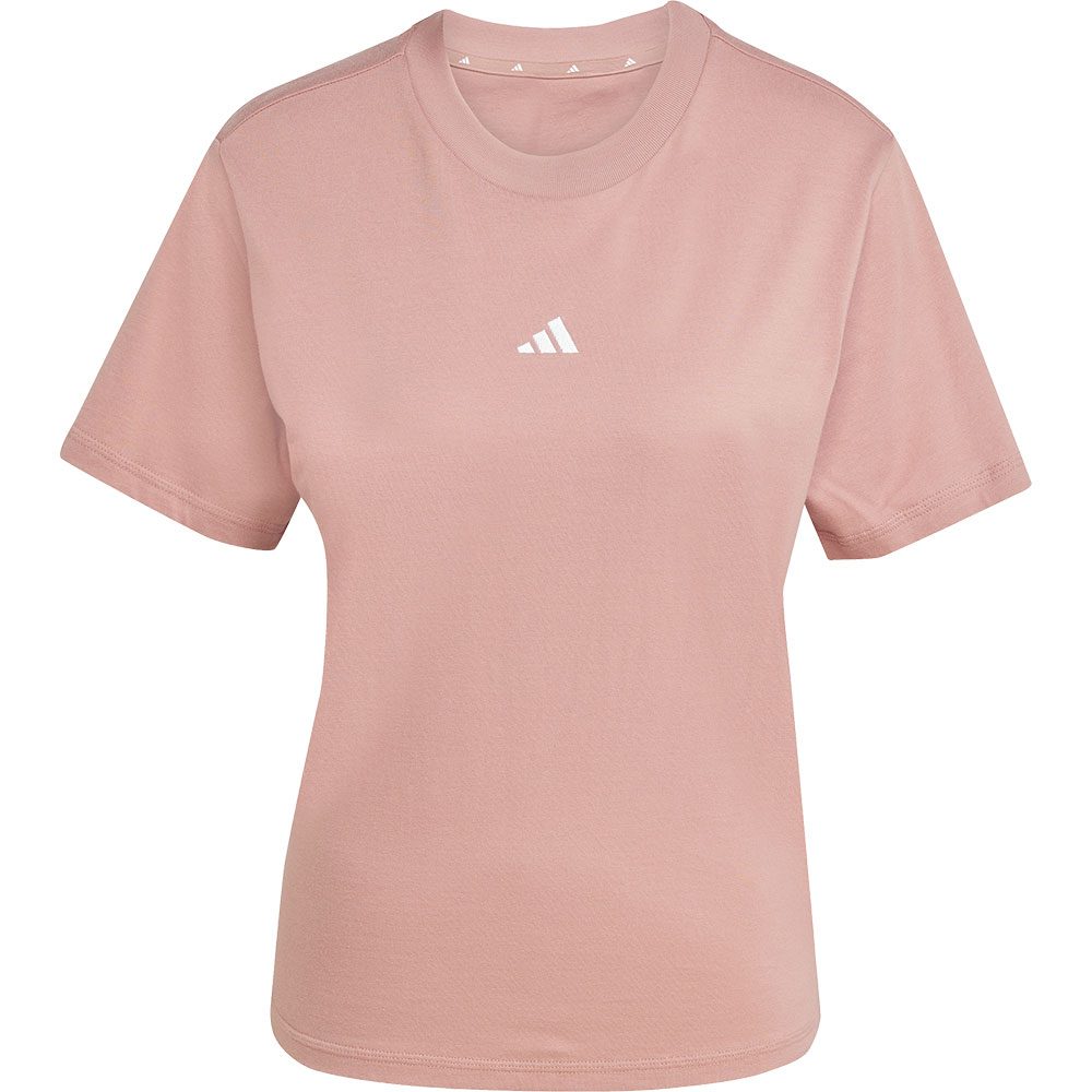 adidas Essentials Small Logo Cotton T-Shirt Damen warm clay
