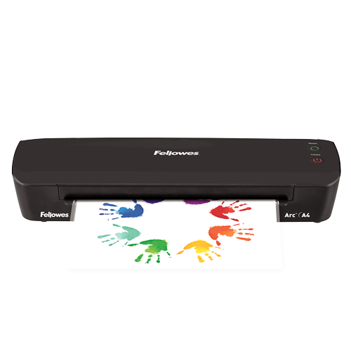 (36x17cm) Arc A4 Laminiergerät Home & Office Tischgerät mit Auto Abschaltfunktion inkl. Laminierfolie (4570001) - Schwarz