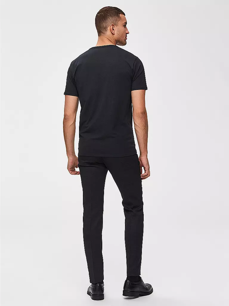 SELECTED T-Shirt SLHNEWPIMA schwarz