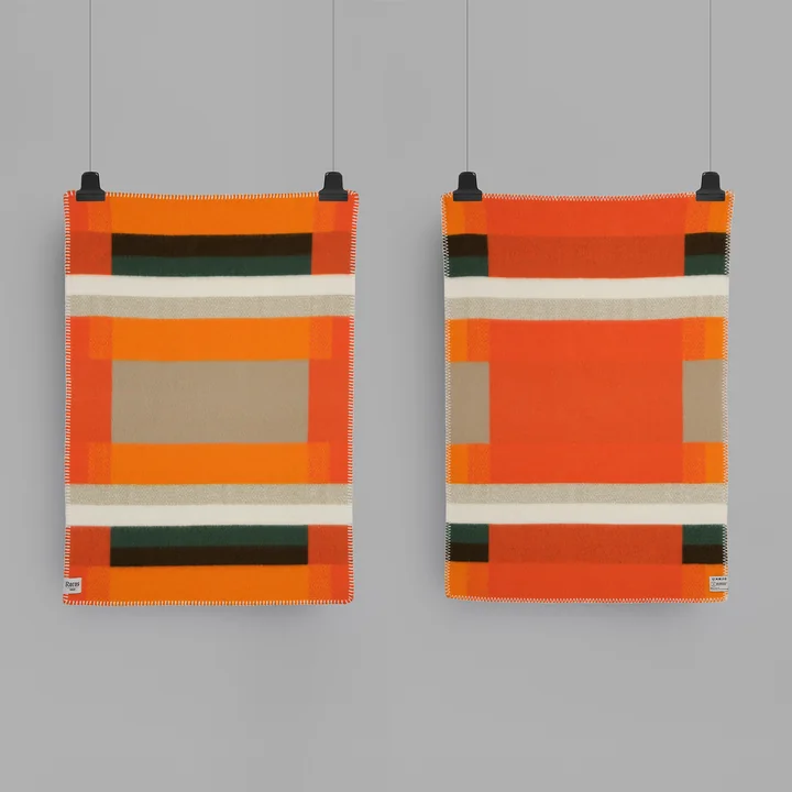 Røros Tweed - Mikkel Baby Wolldecke 100 x 67 cm, grau