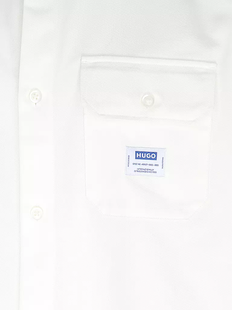 HUGO Overshirt EKYNONE weiss