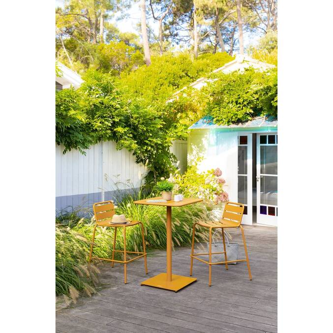Table haute de jardin PHUKET Ocre