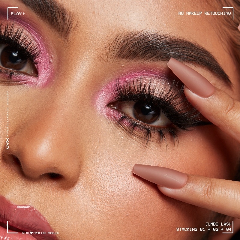 NYX Prof. Makeup Jumbo Lash! Longwear False Lash System Fringe Glam Kit