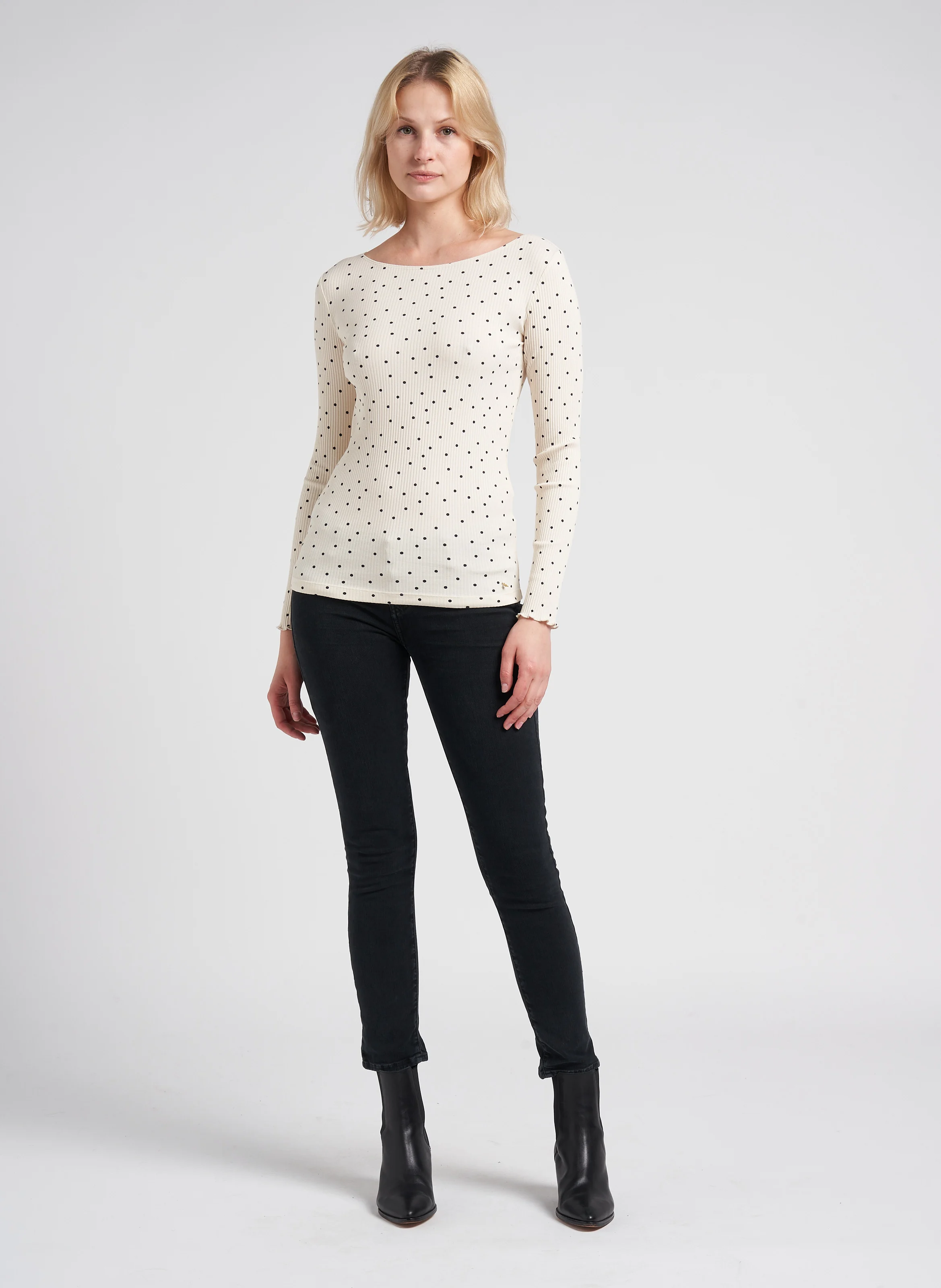 SCARLETT - Jean slim taille normale | Noir