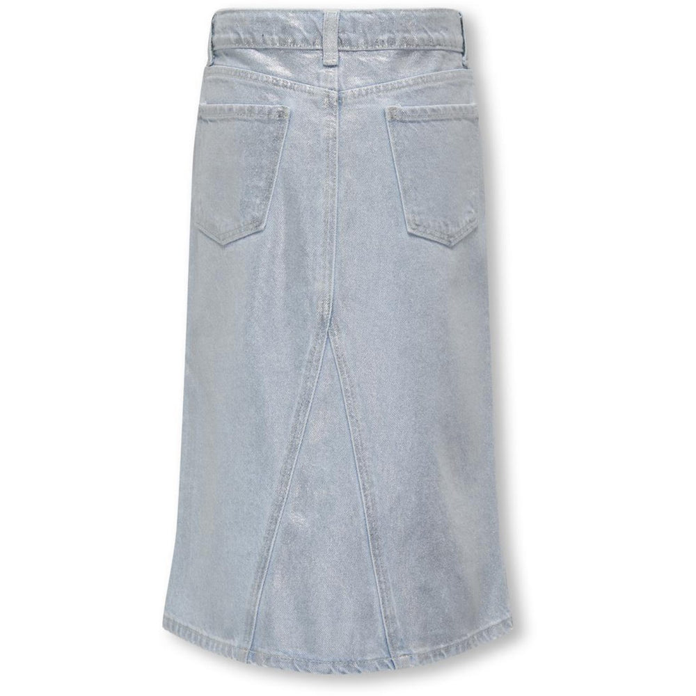 Køb kids ONLY Light Blue Denim Canal Maxi Nederdel Silver Denim Red Cro