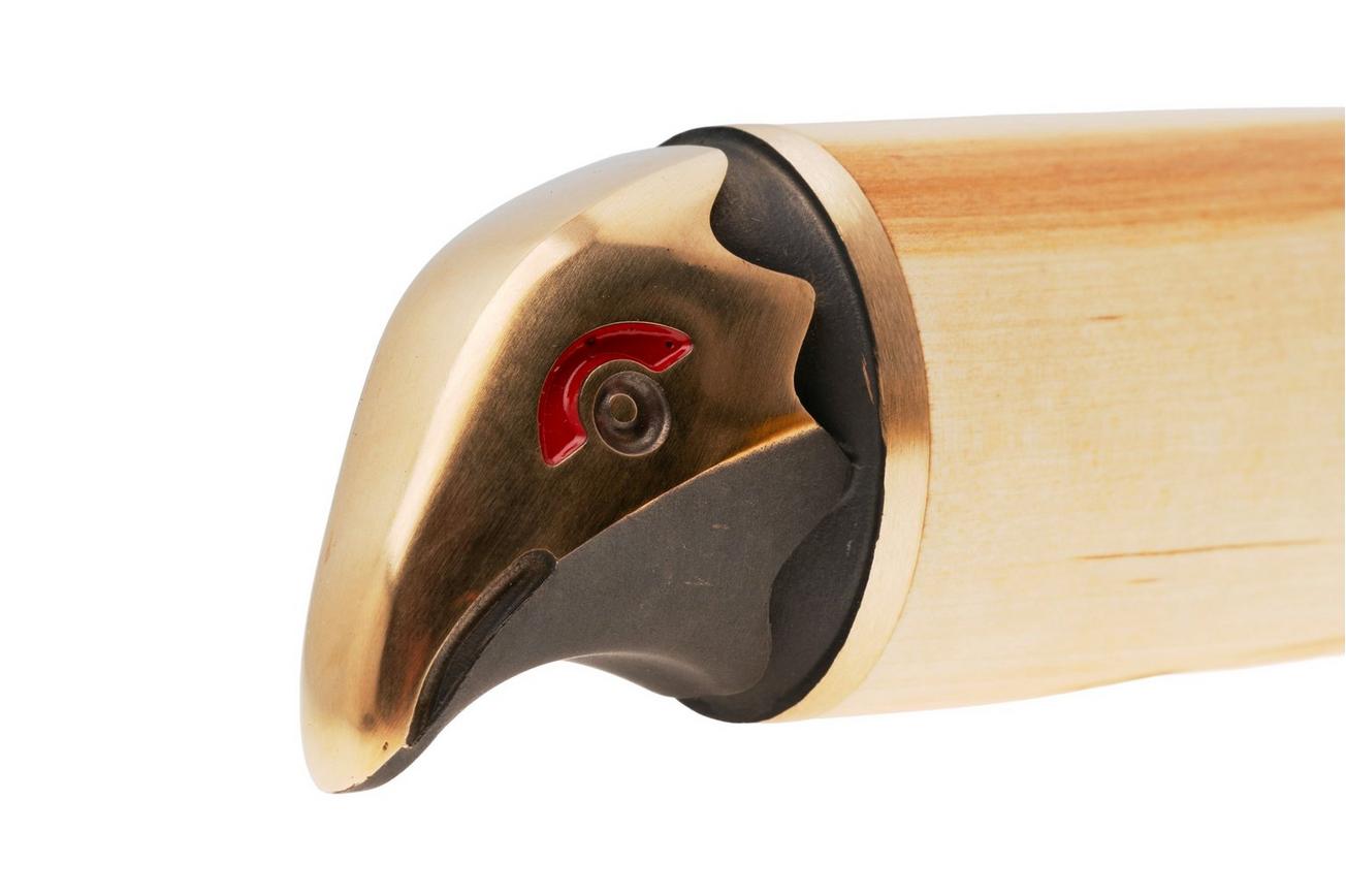 Marttiini Wood Grouse 549019W Polished 1.4034, Curly Birch Bronze, bushcraftmes