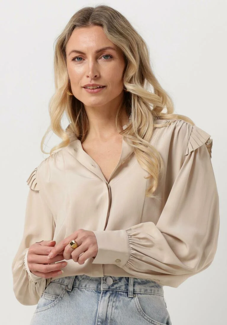 SECOND FEMALE beige second female blouse kaia shirt