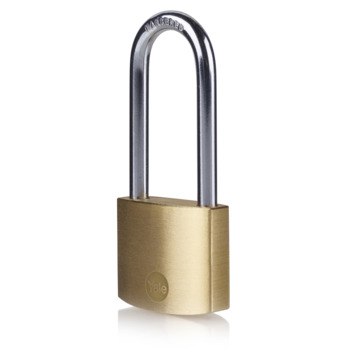 Yale Hangslot messing 40 mm met lange beugel