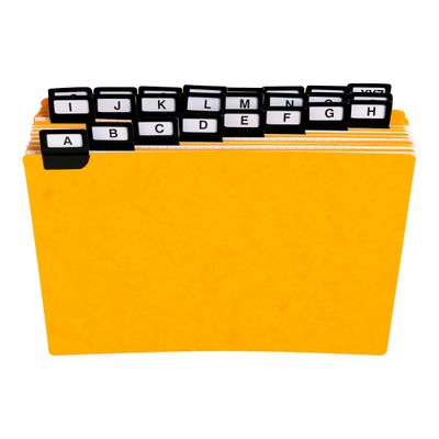 Exacompta - Intercalaires alphabétiques pour boîte à fiches - 24 positions A à Z