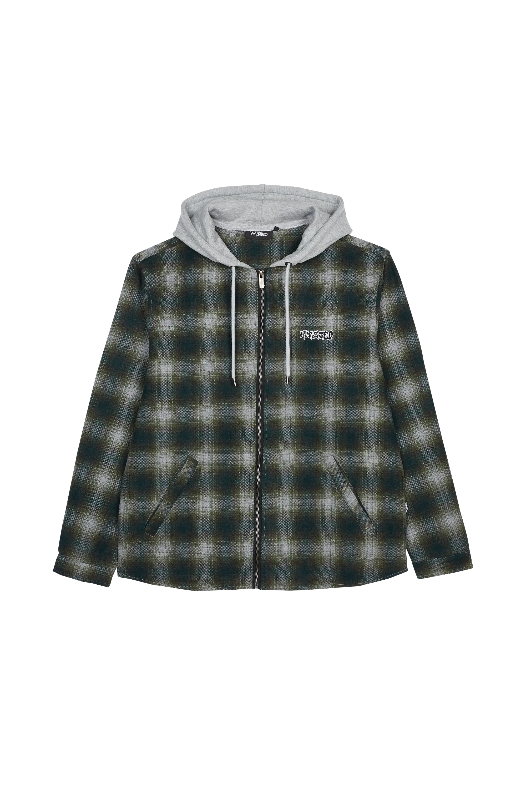 WASTED Chemise SHADOW PLAID METHOD Vert