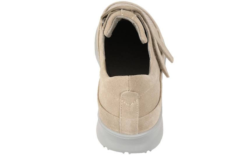 NEW FEET SKO I SANDFARVET NUBUCK MED STRETCH