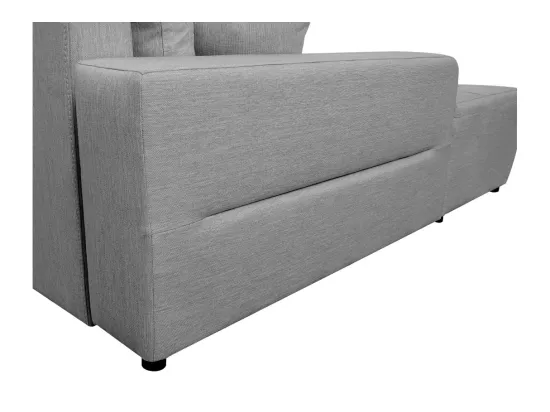 Canapé d'Angle Convertible Gauche 4 Places en Tissu