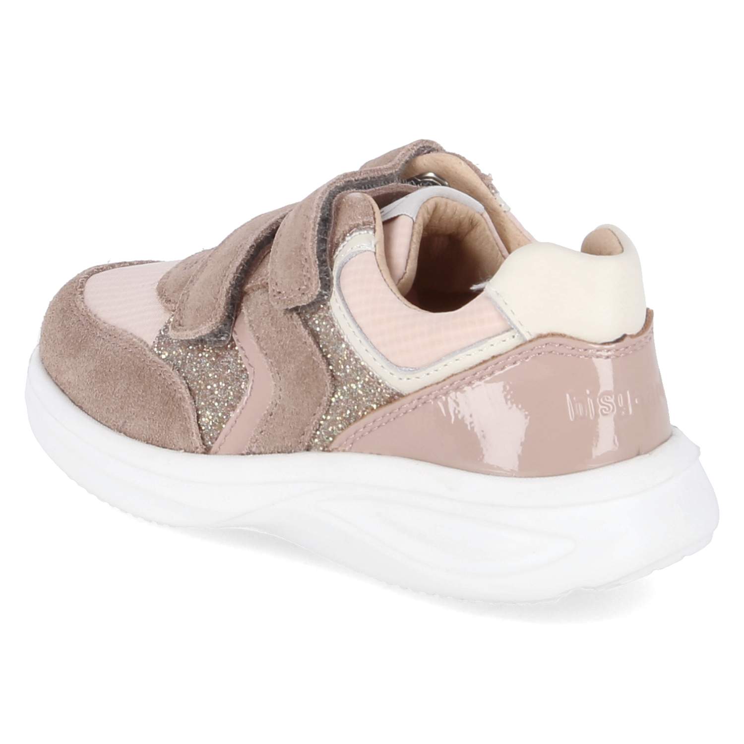 bisgaard Low Sneaker YUKI GLITTER - taupe glitter
