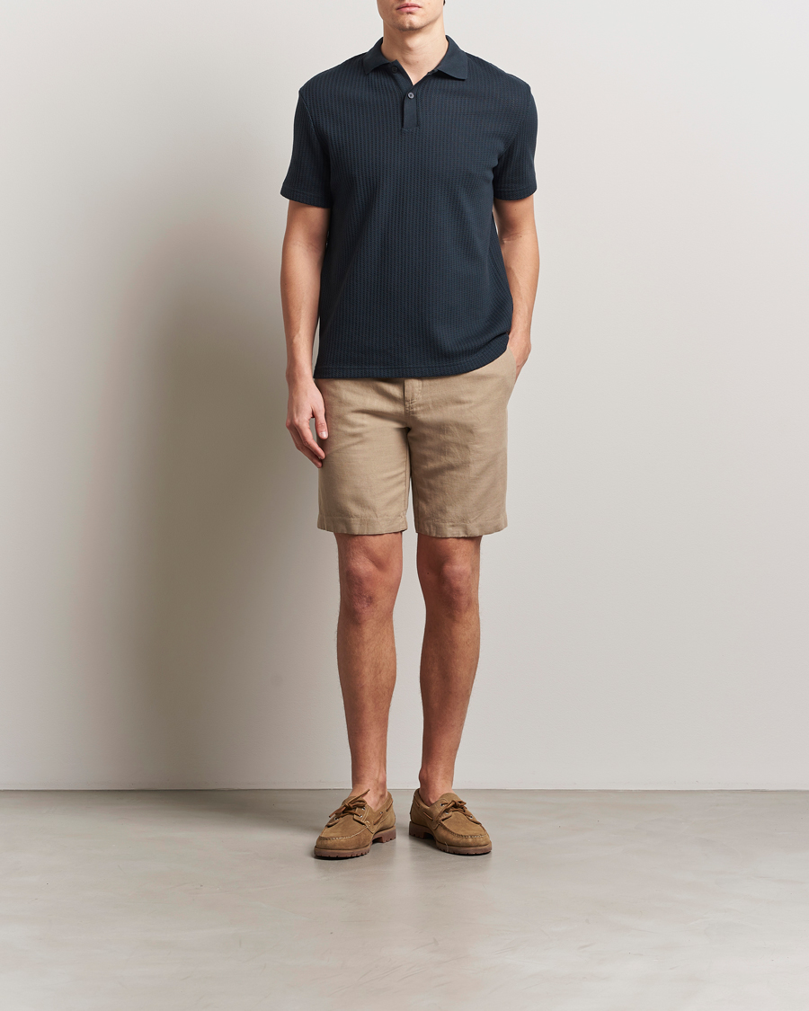 Samsøe Samsøe Smith Cotton/Linen Drawstring Shorts Greige