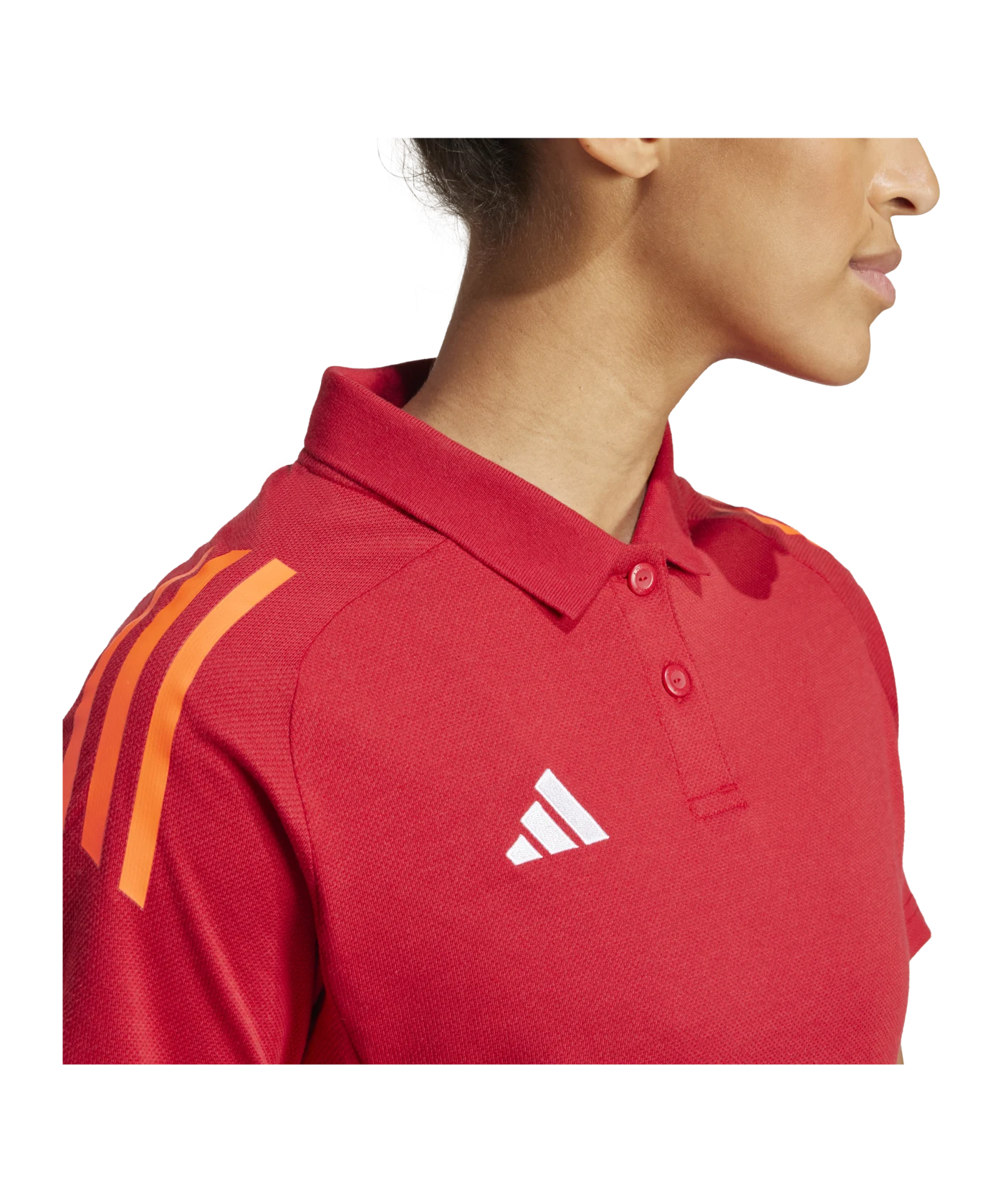 adidas Tiro 24 Competition Poloshirt Damen Rot