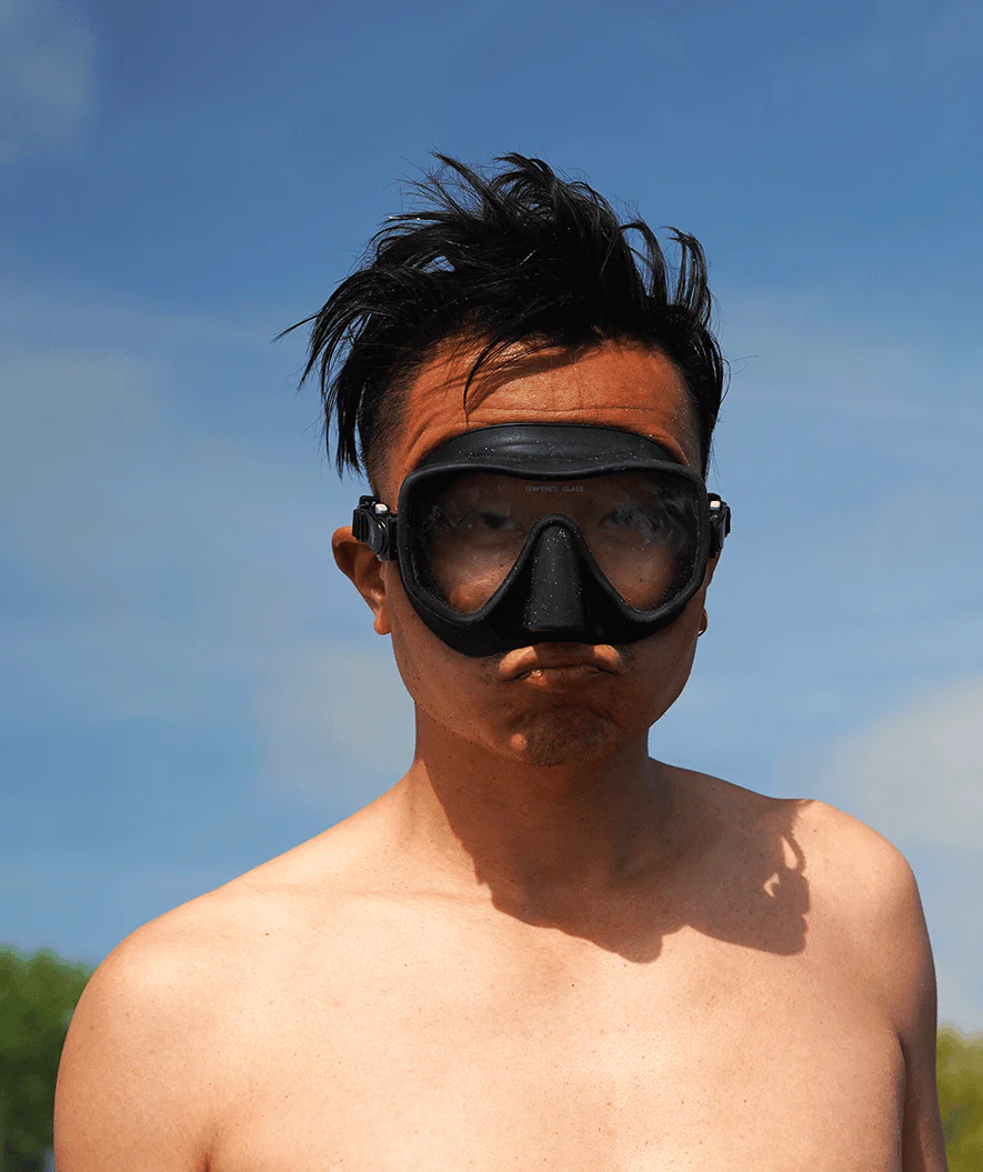 Watery Combo snorkelsæt til voksne (fra 15 år) - Coast/Itzel - Sort