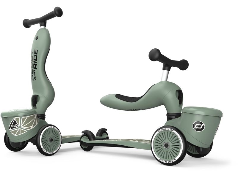 Scoot and Ride Stuntscooter Green lines Grün Scooter mit Sitz