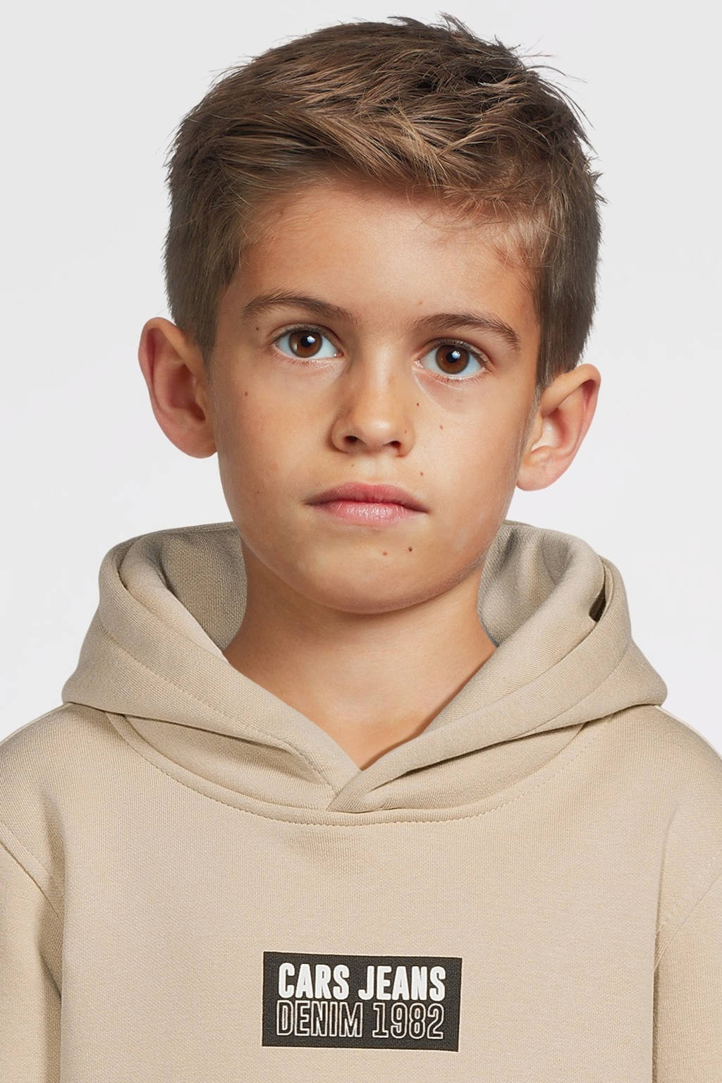 Cars hoodie ZLOW met printopdruk lichtzand