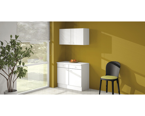 Flex Well Speed pantrykast, BxDxH 50 x 50 x 200 cm, wit mat, gedemonteerd, scharnier omkeerbaar (links of rechts te monteren)