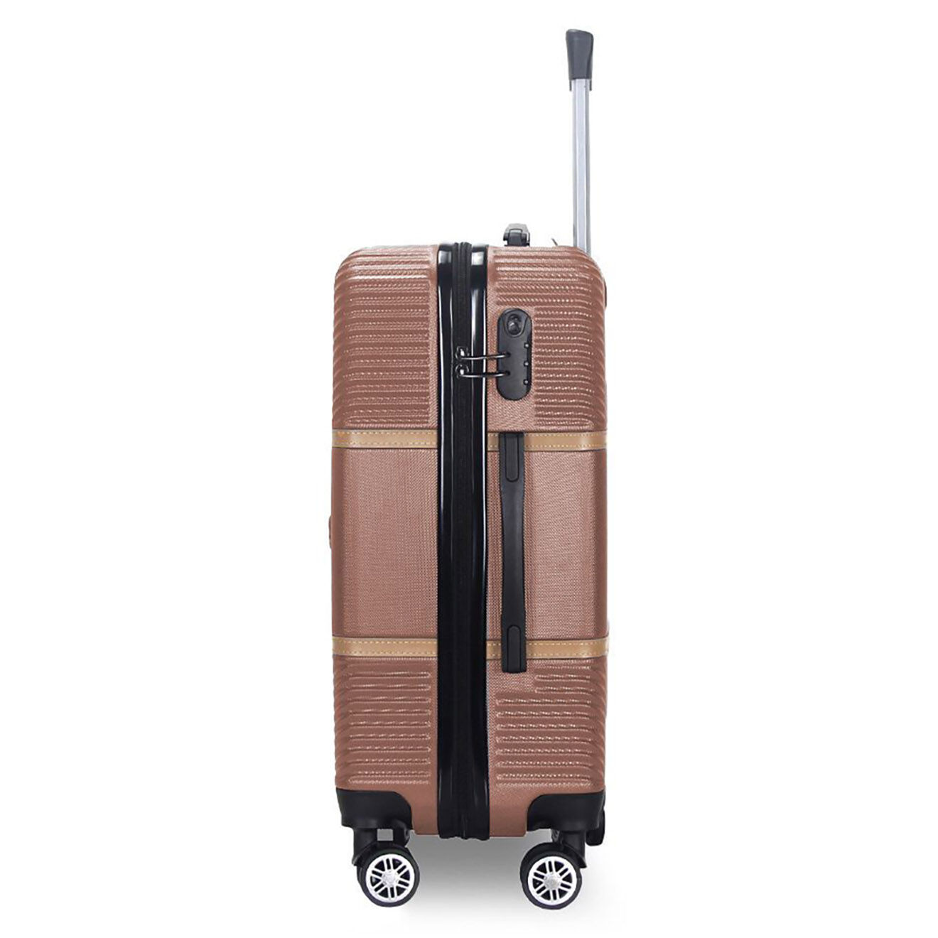 Maison Héritage Valise Moyen Séjour 4 roues doubles Opéra 60 cm rose doré