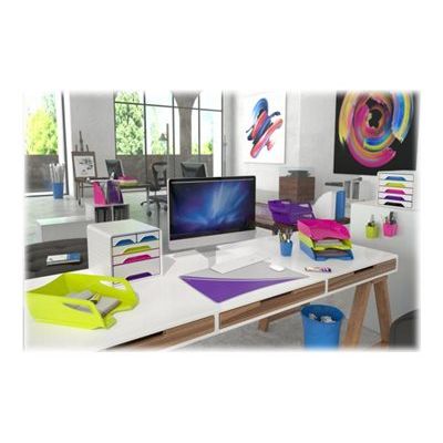 CEP Smoove Arctic - Module de classement 5 tiroirs panachés - blanc/muliticolore