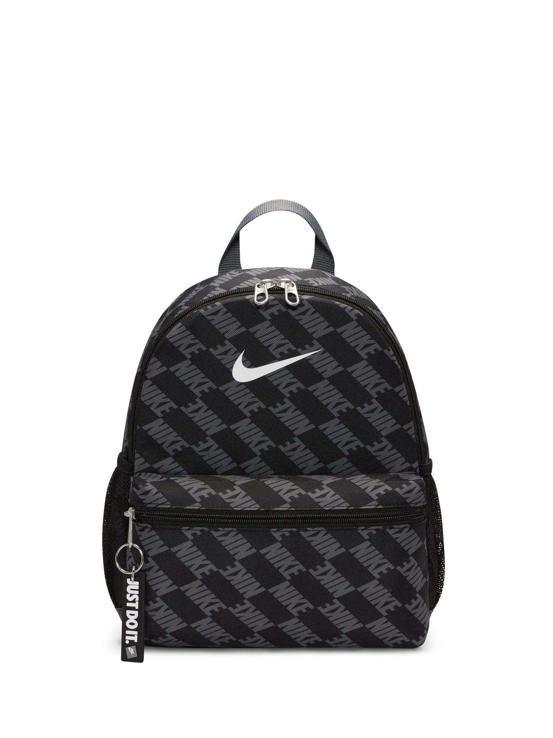 Zwart - Nike Mini Brasilia JDI rugzak met all-over print