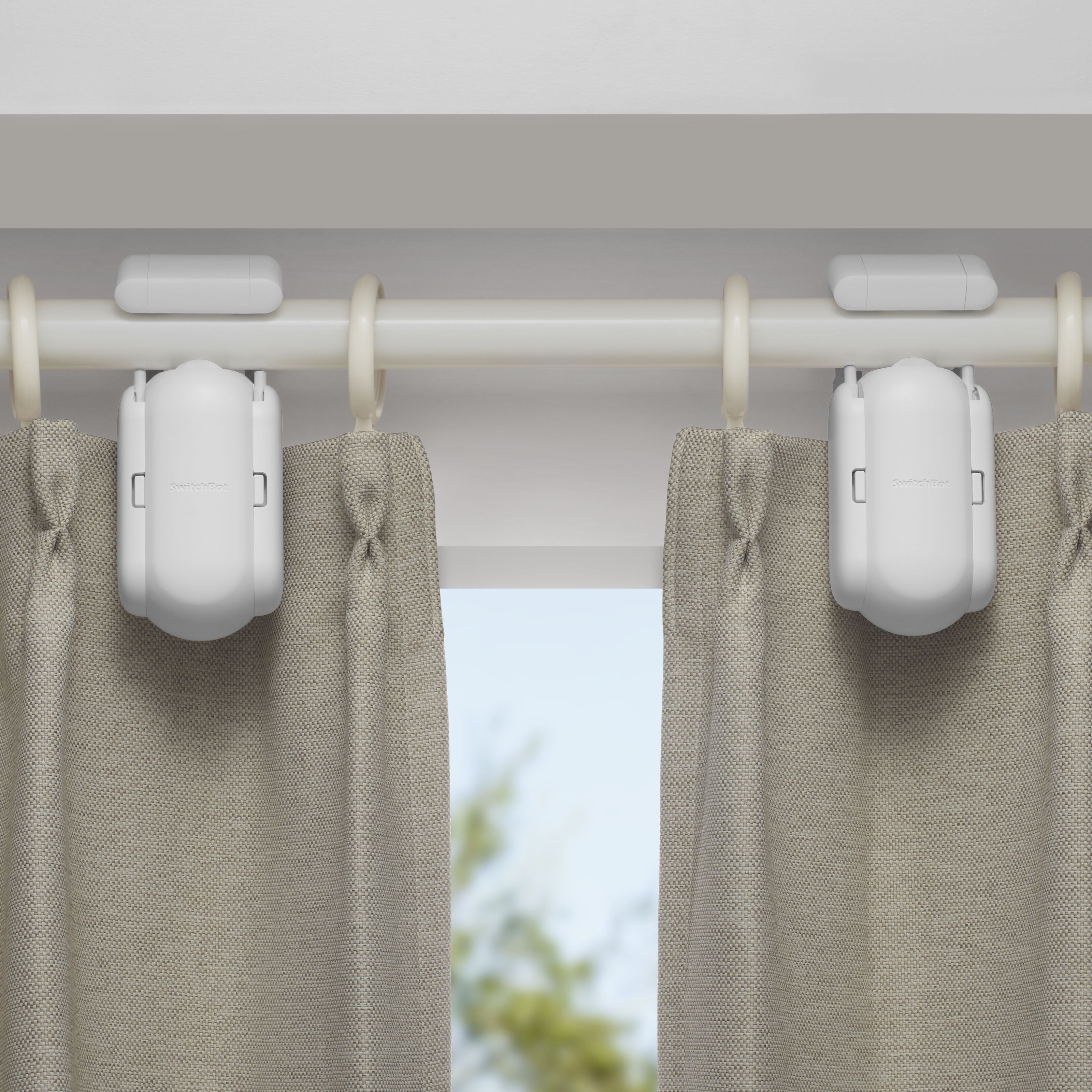 SwitchBot Curtain Gardinkontroll for gardinstang Hvit
