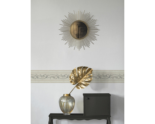 Rand 2635-13 Alleen randen 9 zelfklevende ornamenten beige 5 m x 13 cm