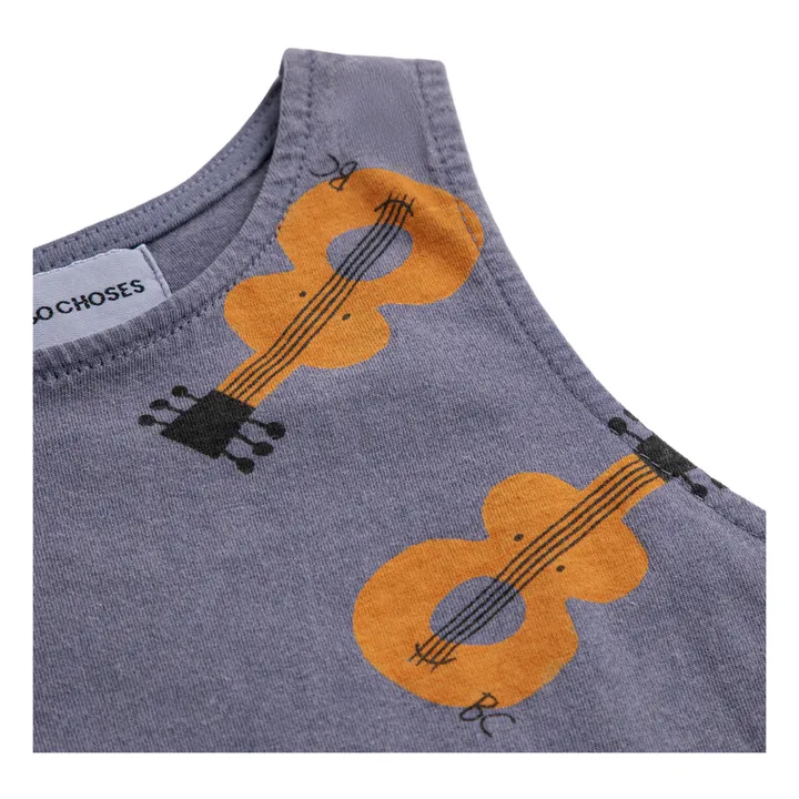 Bobo Choses Robe Coton Bio Guitares | Gris anthracite