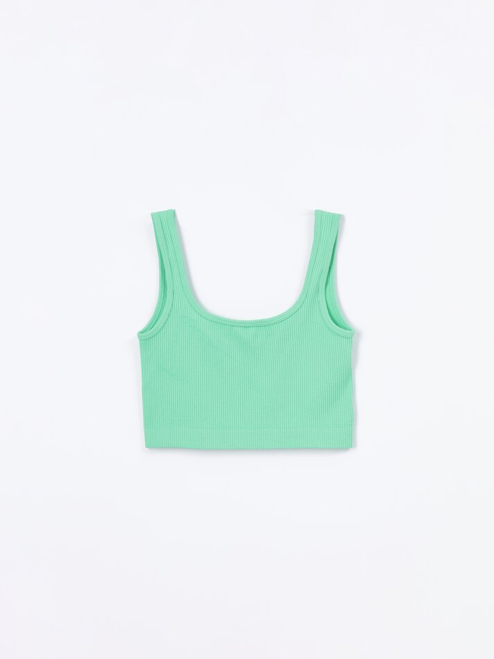 Top sem costura - Verde fluorescente