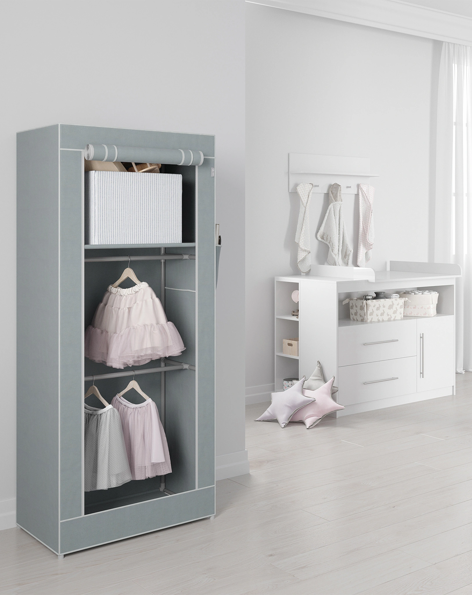 Kleiderschrank LITTLE STARS (Größe: M)