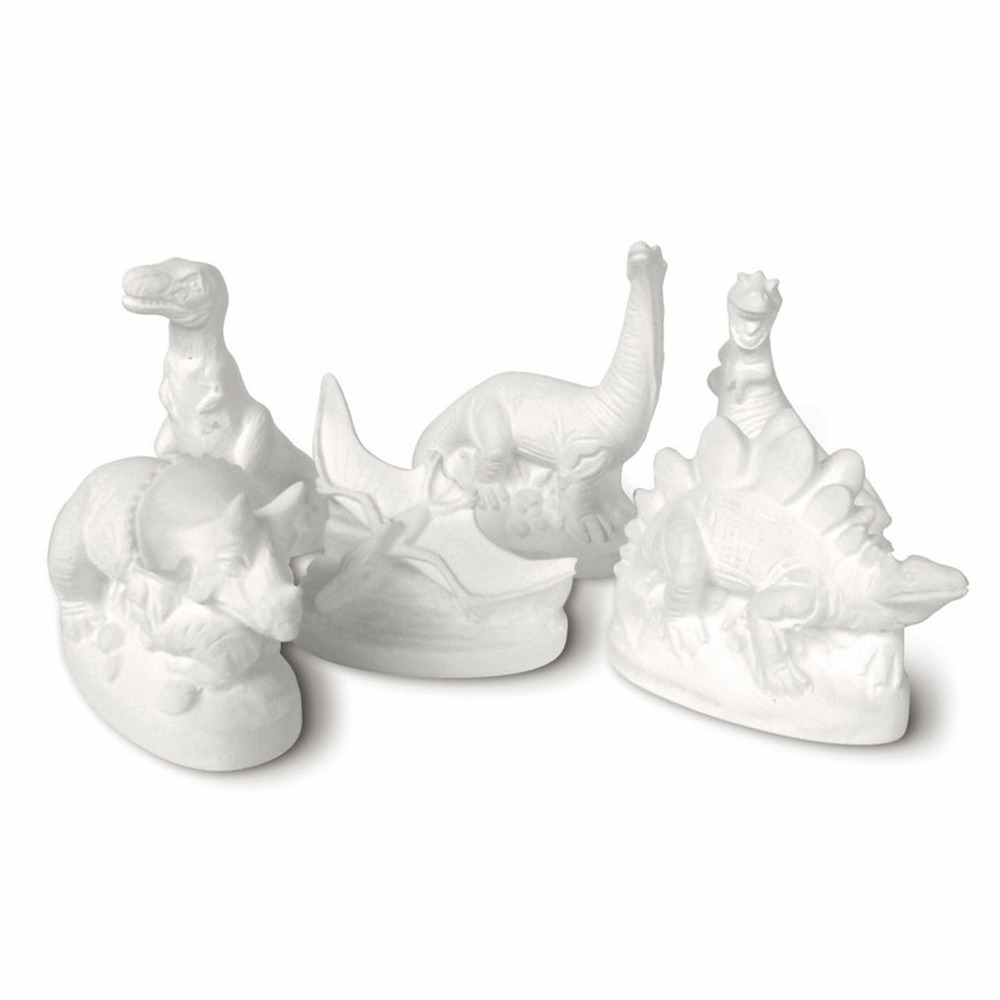 6 moules latex dinosaures
