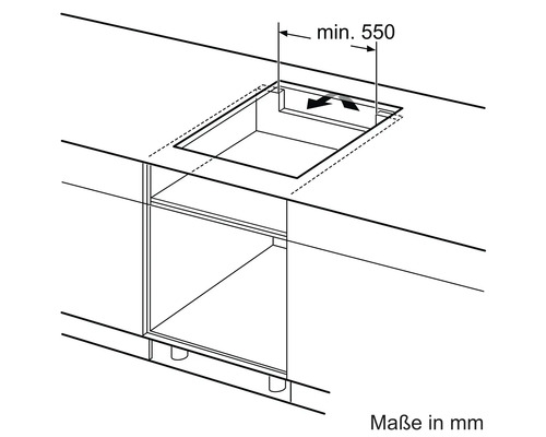 Bosch inductiekookplaat met frame, 58,3 x 51,3 cm, 4 kookzones, PVS645HB1E