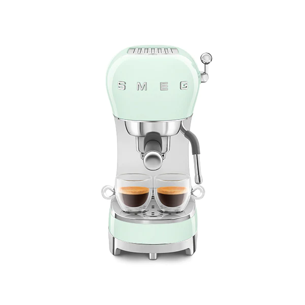 Machine à café expresso 1 L 1350 W ECF02PGEU vert d'eau Smeg