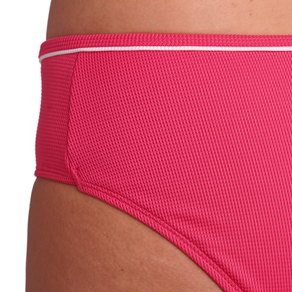 Jonas Nielsen Damen Bade-Slip mit strukturiertem Material pink