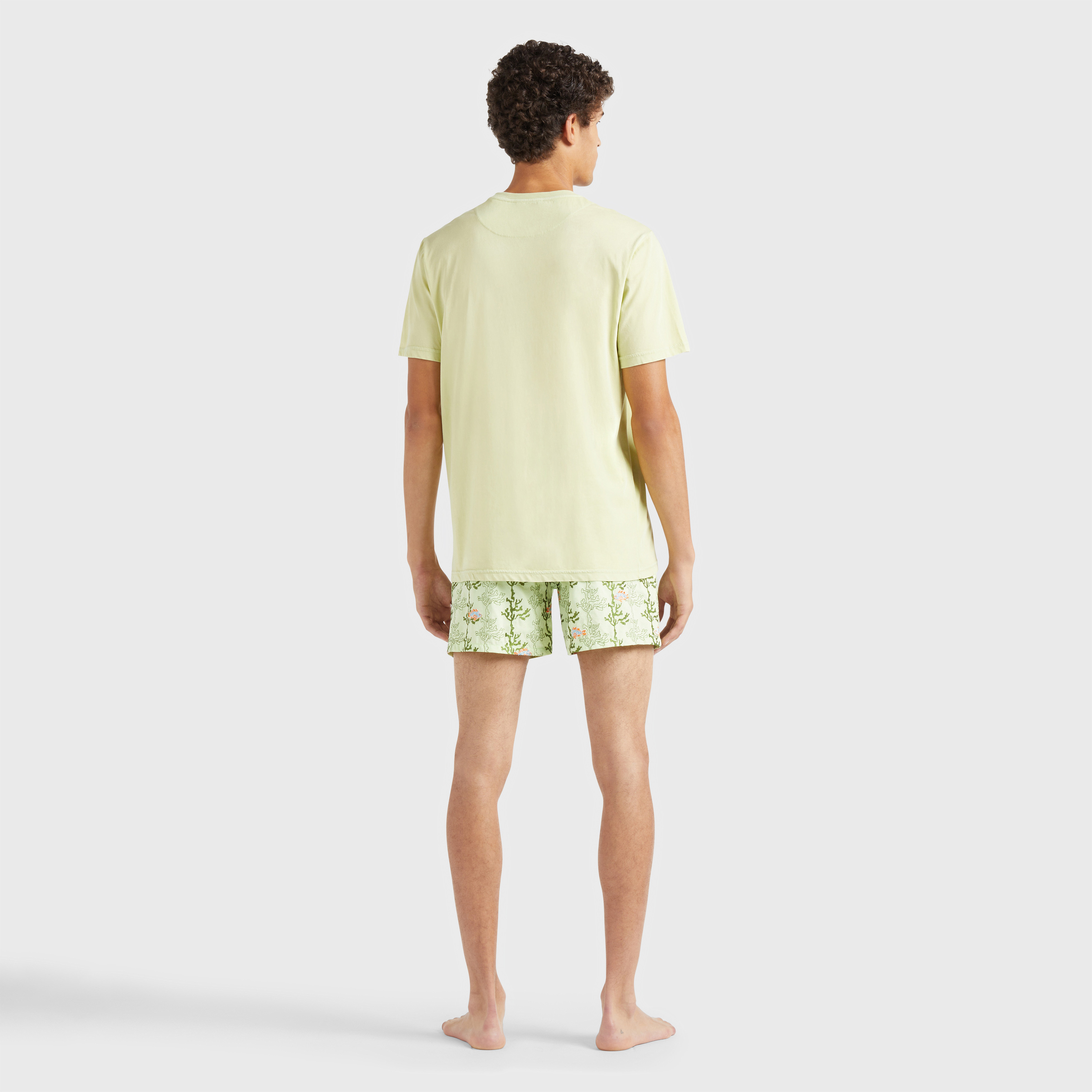 T-shirt en coton organique et couleur naturelle homme