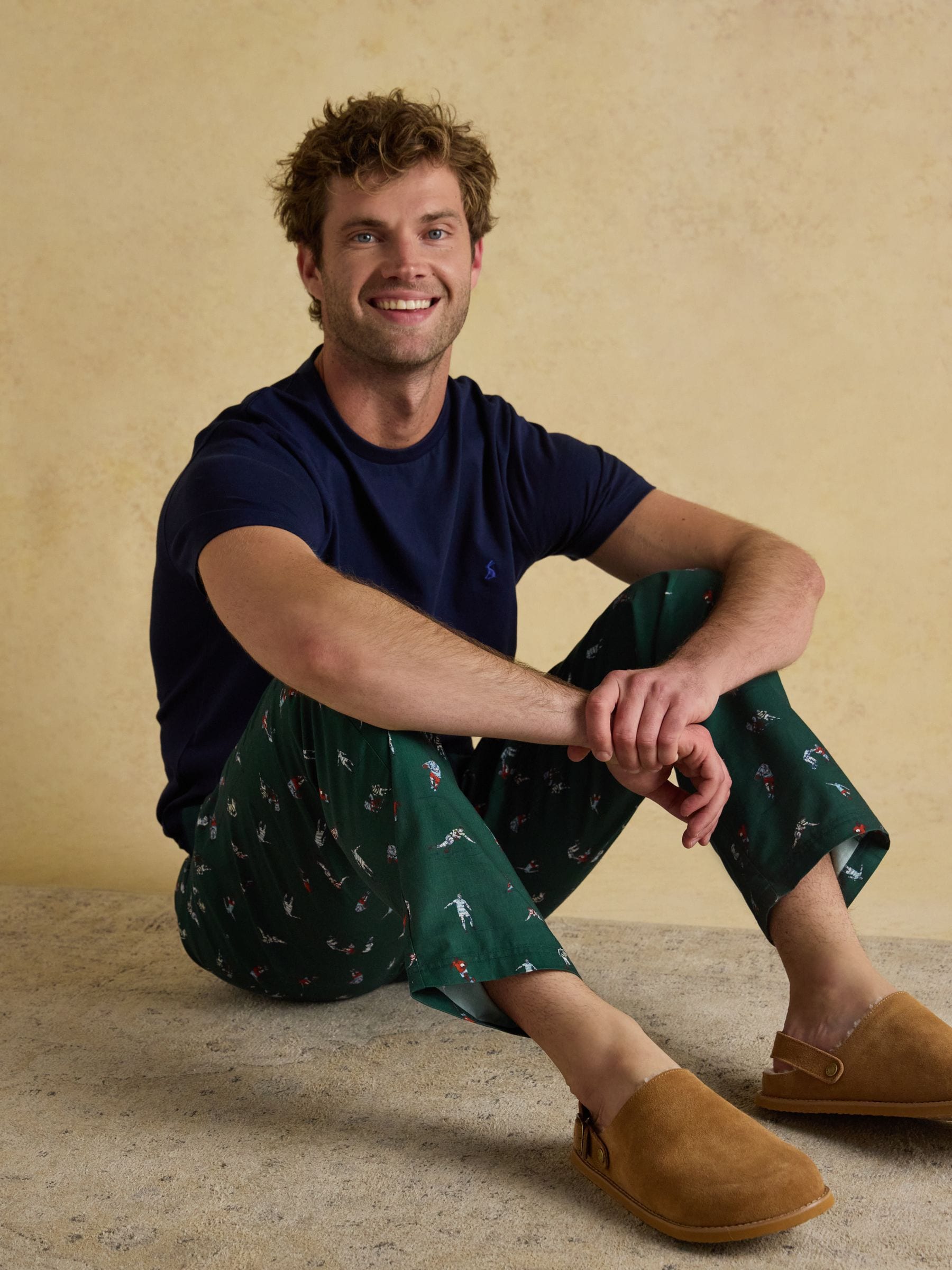 Groen - Joules Dozer pyjamabroek
