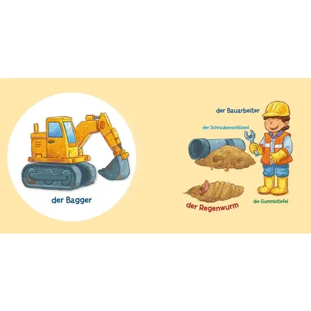 Carlsen Verlag Baby Pixi (unkaputtbar) 101: HABA Meine ersten Wörter: Baustelle